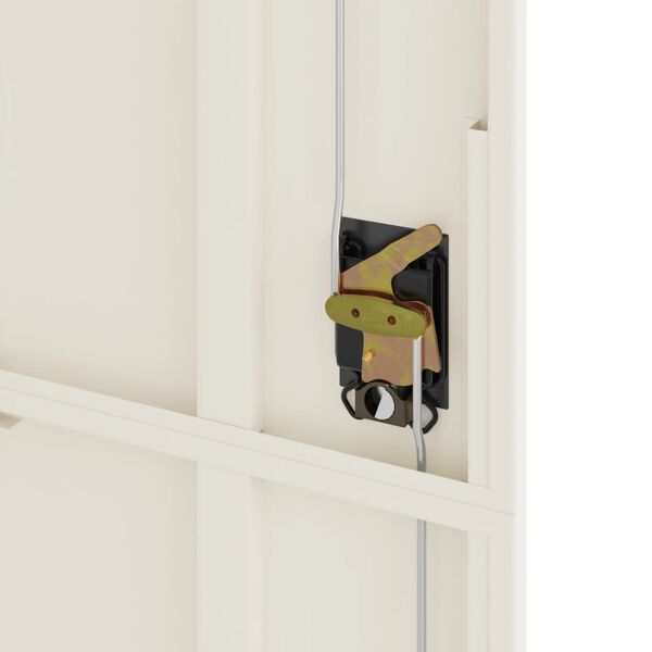 vidaXL Αρχειοθήκη Λευκή 90x40x200 εκ. Ατσάλινη