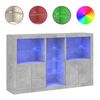 vidaXL &Mu;&pi;&omicron;&upsilon;&phi;έ&sigmaf; &mu;&epsilon; &Phi;ώ&tau;&alpha; LED &Gamma;&kappa;&rho;&iota; &Sigma;&kappa;&upsilon;&rho;&omicron;&delta;έ&mu;&alpha;&tau;&omicron;&sigmaf; 162 x 37 x 100 &epsilon;&kappa;.