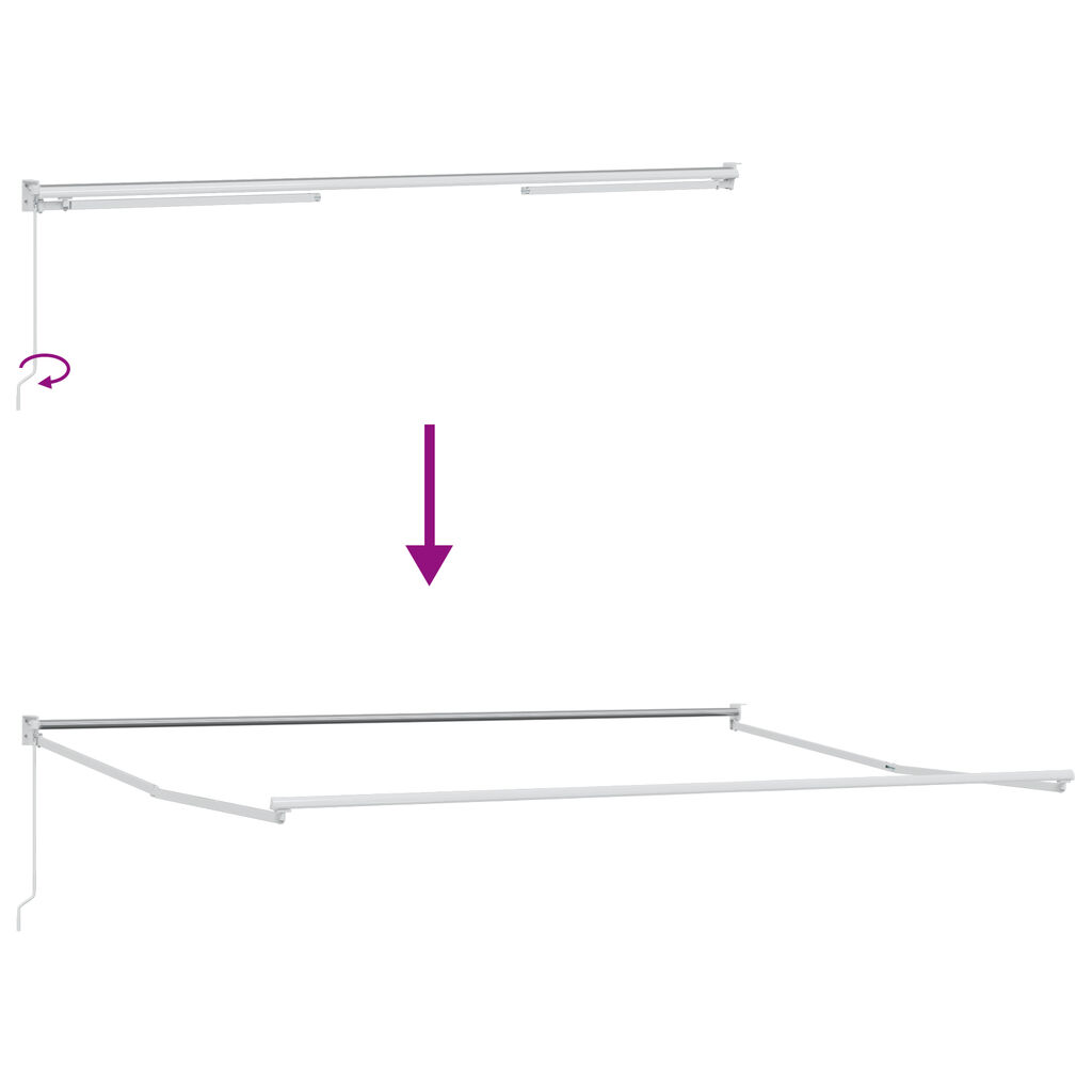 vidaXL Ανασυρόμενη Τέντα Ανοιχτό Γκρι 400x300 cm