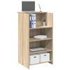 vidaXL Γραφείο υποδοχής Sonoma Δρυς 55x50x103,5εκ. Επεξεργασμένο Ξύλο