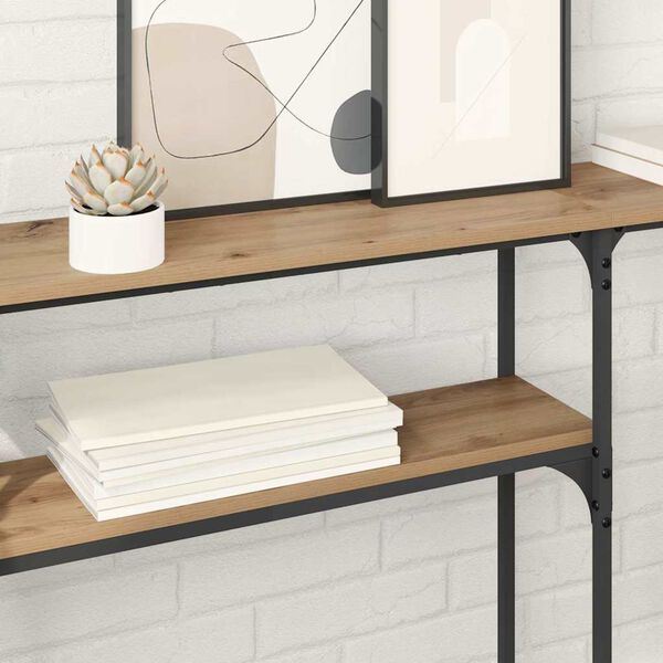 vidaXL &Tau;&rho;&alpha;&pi;έ&zeta;&iota;&Kappa;&omicron;&nu;&sigma;ό&lambda;&alpha;&sigmaf; Artisan Oak 145 x 22,5 x 75 &epsilon;&kappa;.