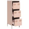 vidaXL Ντουλάπι Ροζ 39x35x103,5 εκ. από Ατσάλι