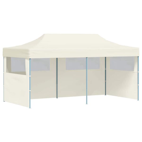 vidaXL Τέντα Εκδηλώσεων Pop-up Πτυσσόμενη Κρεμ 3 x 6 μ.