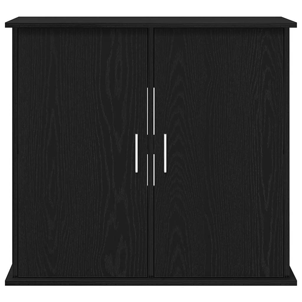 vidaXL Βάση Ενυδρείου Μαύρη Δρυς 81x36x73 εκ. από Επεξεργασμένο Ξύλο