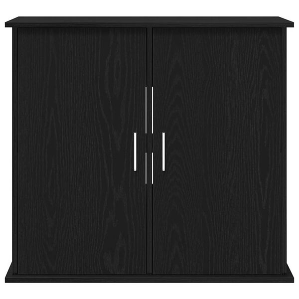 vidaXL Βάση Ενυδρείου Μαύρη Δρυς 81x36x73 εκ. από Επεξεργασμένο Ξύλο