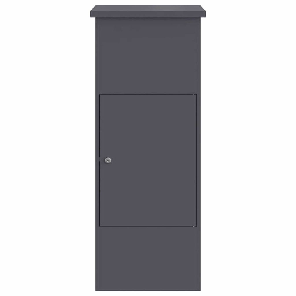 vidaXL Θυρίδα Πακέτων Ανθρακί 44.5 x 29 x 110.5 εκ Ατσάλι