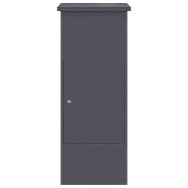 vidaXL Θυρίδα Πακέτων Ανθρακί 44.5 x 29 x 110.5 εκ Ατσάλι