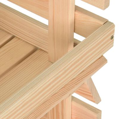 vidaXL Τρόλεϊ Λαχανικών 77 x 30 x 80 εκ. από Μασίφ Ξύλο Πεύκου
