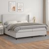 vidaXL &Kappa;&rho;&epsilon;&beta;ά&tau;&iota; Boxspring &mu;&epsilon; &Sigma;&tau;&rho;ώ&mu;&alpha; &Lambda;&epsilon;&upsilon;&kappa;ό 200x200 &epsilon;&kappa;. &Sigma;&upsilon;&nu;&theta;&epsilon;&tau;&iota;&kappa;ό &Delta;έ&rho;&mu;&alpha;
