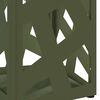 vidaXL Σχέδιο & βάση αποθήκευσης Ελιά 15.5 x 15.5 x 49 εκ Μέταλλο