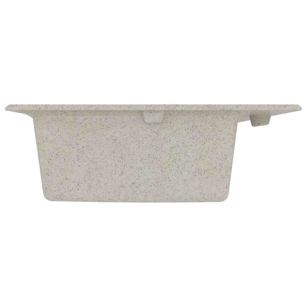 vidaXL Σιντρινο κουζίνας Μπεζ 79 x 50 x 31 εκ. Γρανίτης