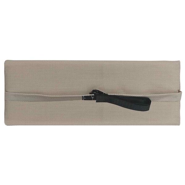 vidaXL Προσκέφαλο Σεζλόνγκ Taupe 40 x 7,5 x 15 εκ. από Textilene