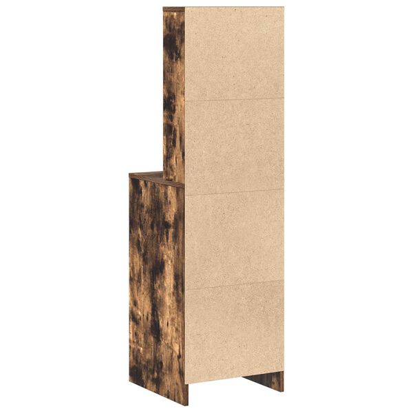 vidaXL Highboard Καπνιστή δρυς 40 x 41 x 135 εκ. Επεξεργασμένο ξύλο