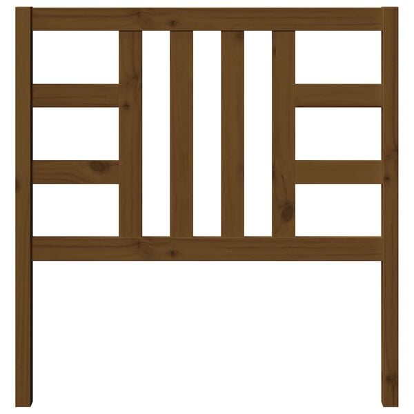 vidaXL Κεφαλάρι Κρεβατιού Μελί 96 x 4 x 100 εκ. από Μασίφ Ξύλο Πεύκου