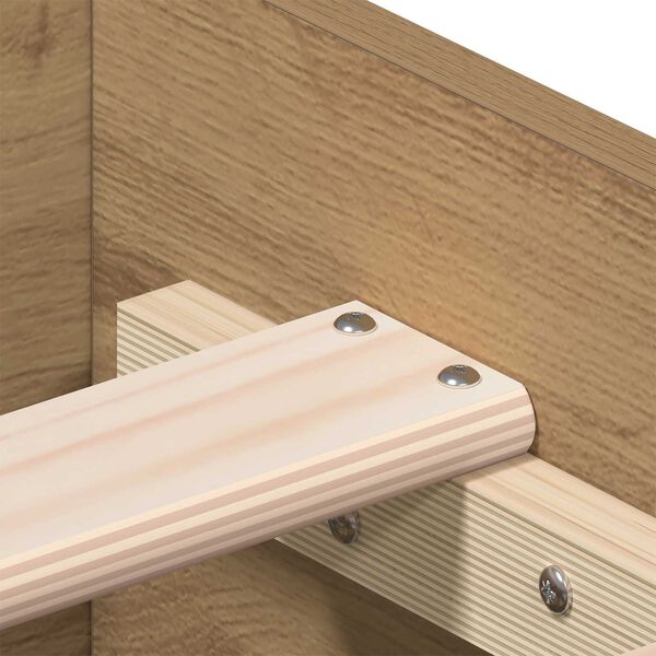 vidaXL Κρεβάτι με Συρτάρια Artisan Oak 135x190 cm Κατασκευασμένη Ξυλεία