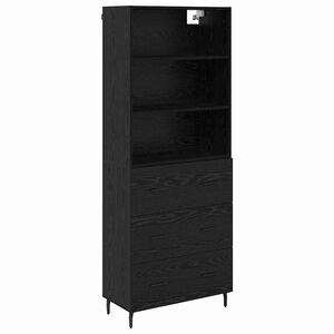 vidaXL Highboard 2 &tau;&mu;&chi;. &Mu;&alpha;ύ&rho;&eta; &Omicron;&xi;&upsilon;ά 69,5 x 34 x 180 &epsilon;&kappa;.