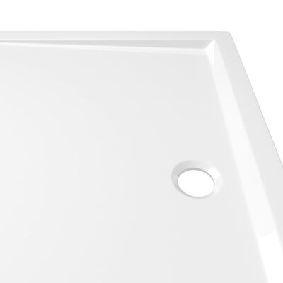 vidaXL Βάση Ντουζιέρας Ορθογώνια Λευκή 80 x 110 εκ. από ABS