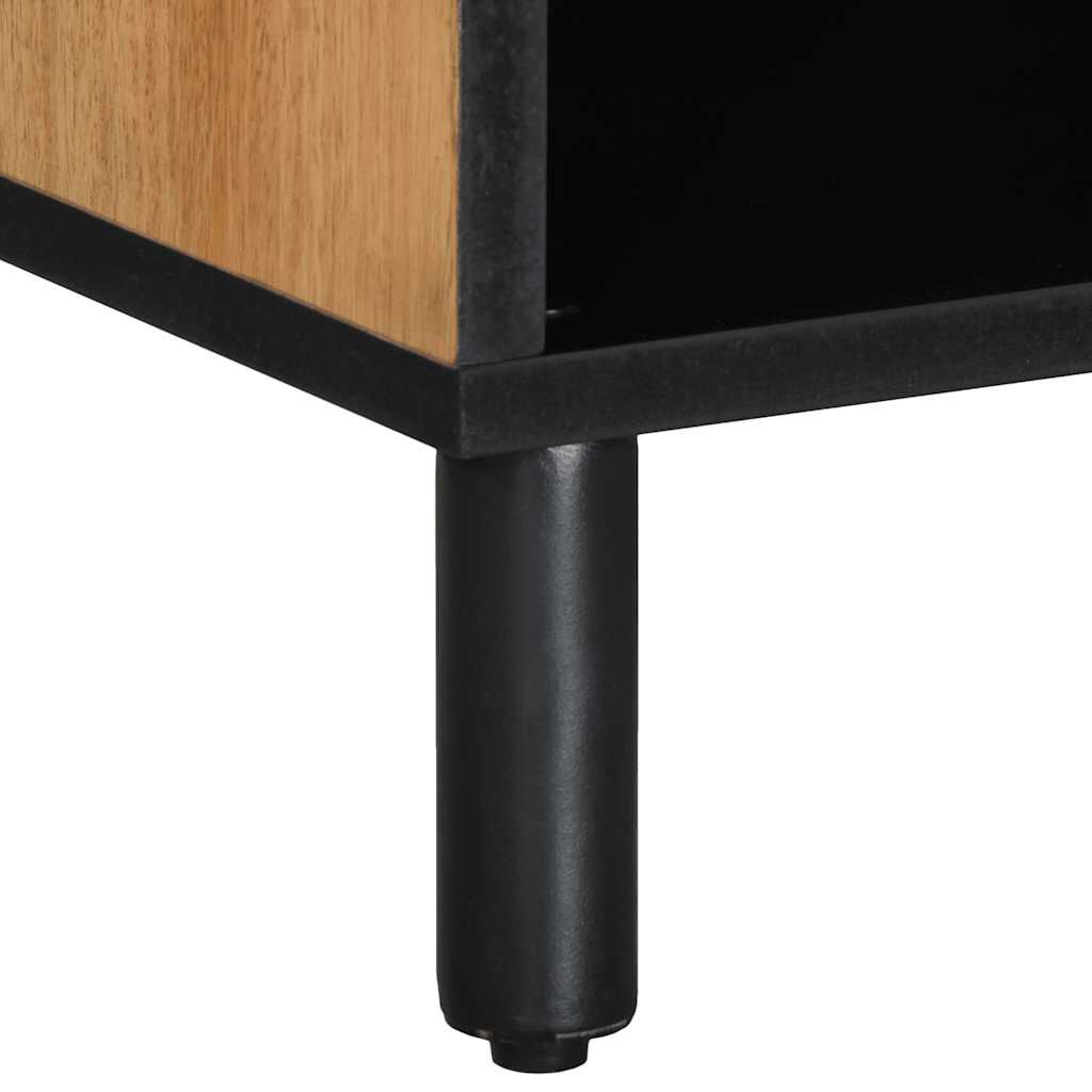 vidaXL Ντουλάπι τηλεόρασης καφέ 100x33x46 cm μασίφ ξύλο Mango