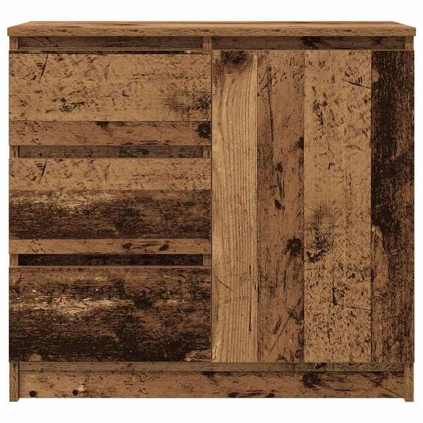 vidaXL Συρταριέρα με Συρτάρια Παλαιό ξύλο 71x35x65 εκ. από Επεξ. Ξύλο