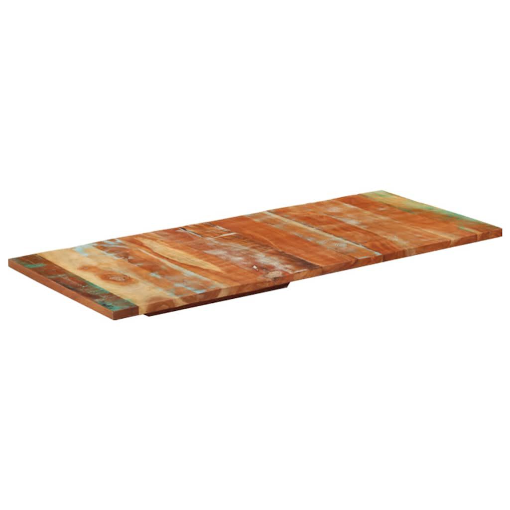 vidaXL Επιφάνεια Τραπεζιού Ορθ. 60x140 εκ. 25-27 χιλ. Μασίφ Ανακ. Ξύλο