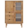 vidaXL Ντουλάπι OTTA 85 x 43 x 125 εκ. από Μασίφ Ξύλο Πεύκου