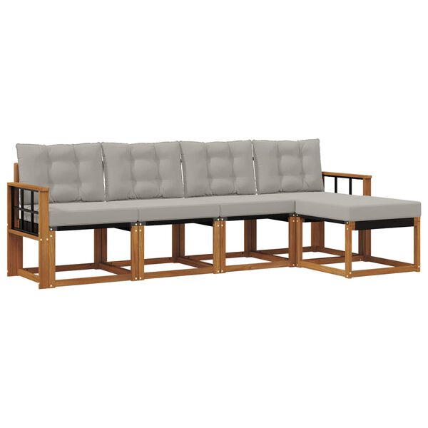 vidaXL &Sigma;&epsilon;&iota;&rho;ά &Kappa;&alpha;&nu;&alpha;&pi;έ &Epsilon;&xi;&omega;&tau;&epsilon;&rho;&iota;&kappa;&omicron;ύ 5 pcs &Phi;&upsilon;&sigma;&iota;&kappa;ό &kappa;&alpha;&iota; &Alpha;&nu;&omicron;&iota;&chi;&tau;ό &Gamma;&kappa;&rho;&iota;