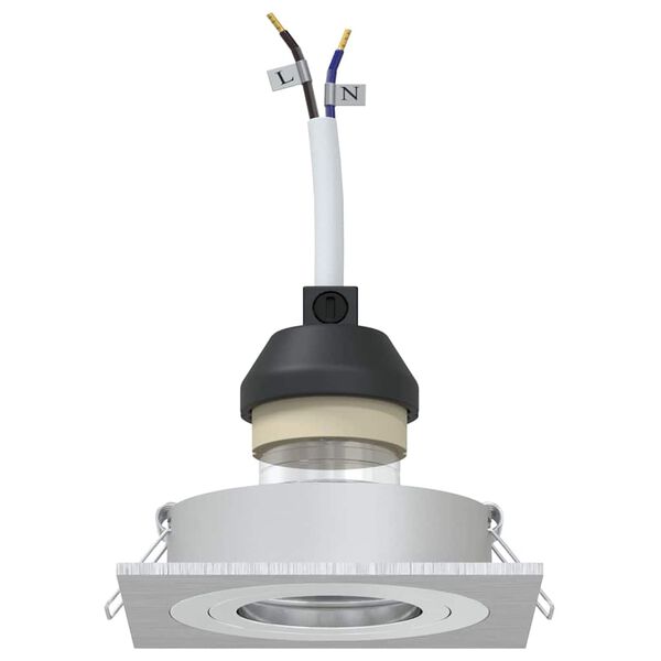 vidaXL Spotlights &mu;&epsilon; &pi;&rho;&omicron;&beta;&omicron;&lambda;&epsilon;ί&sigmaf; 12 pcs &Alpha;&sigma;&eta;&mu;ί 9 x 9 x cm &Alpha;&lambda;&omicron;&upsilon;&mu;ί&nu;&iota;&omicron;