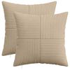 vidaXL &Kappa;ά&lambda;&upsilon;&mu;&mu;&alpha; &Mu;&alpha;&xi;&iota;&lambda;&alpha;&rho;&iota;&omicron;ύ 2 pcs ALMELO Taupe 45 x 45 cm &kappa;&omicron;&rho;&nu;&tau;&omicron;&upsilon;&rho;ό&iota;