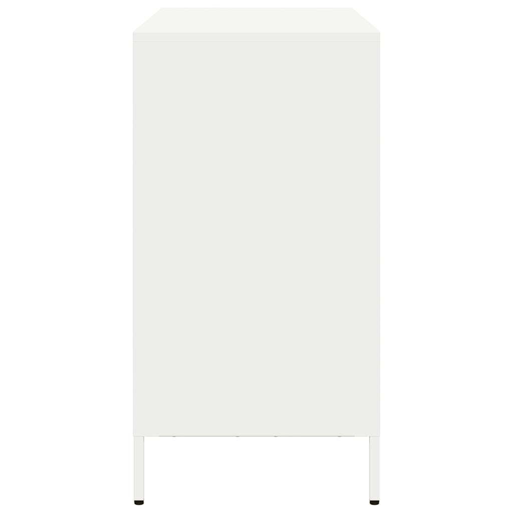 vidaXL Σκευοθήκη Λευκό 101,5x39x73,5 cm Ατσάλι ψυχρής έλασης