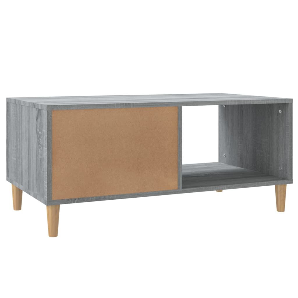 vidaXL Τραπεζάκι Σαλονιού Γκρι Sonoma 89,5x50x40εκ. Επεξεργασμένο Ξύλο