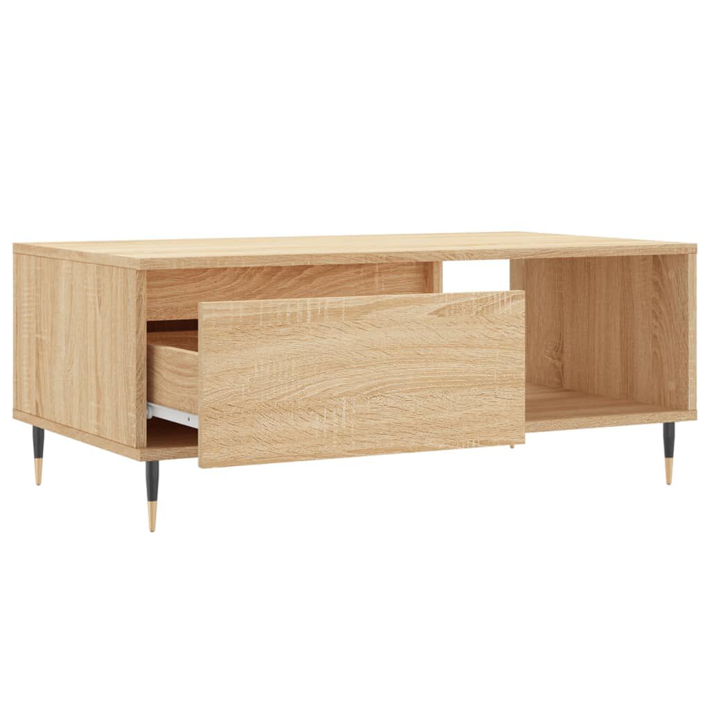 vidaXL Τραπεζάκι Σαλονιού Sonoma Δρυς 90x50x36,5 εκ. Επεξεργασμ. Ξύλο