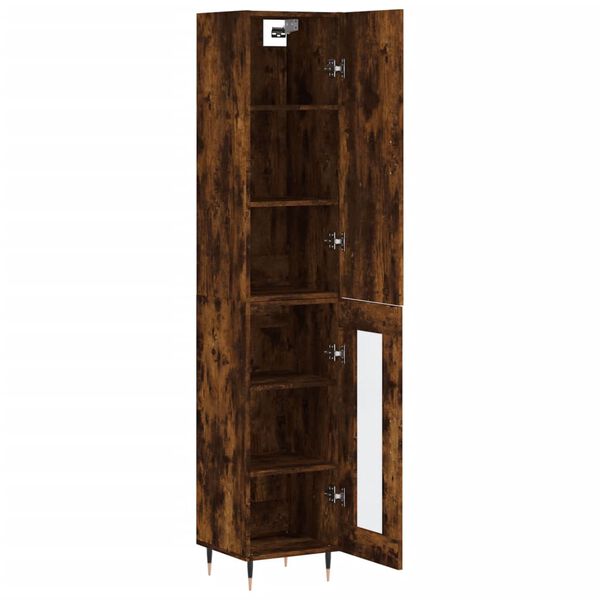 vidaXL Ντουλάπι Καπνιστή δρυς 34,5x34x180 εκ. από Επεξεργασμένο Ξύλο