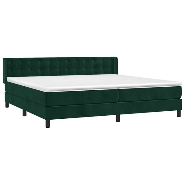 vidaXL &Kappa;&rho;&epsilon;&beta;ά&tau;&iota; Boxspring &mu;&epsilon; &Sigma;&tau;&rho;ώ&mu;&alpha; &Sigma;&kappa;&omicron;ύ&rho;&omicron; &Pi;&rho;ά&sigma;&iota;&nu;&omicron; 200x200&epsilon;&kappa;. &Beta;&epsilon;&lambda;&omicron;ύ&delta;&iota;&nu;&omicron;