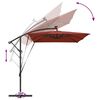 vidaXL Ομπρέλα Cantilever Banana Τερακότα 294 x 200 x 254 εκ.