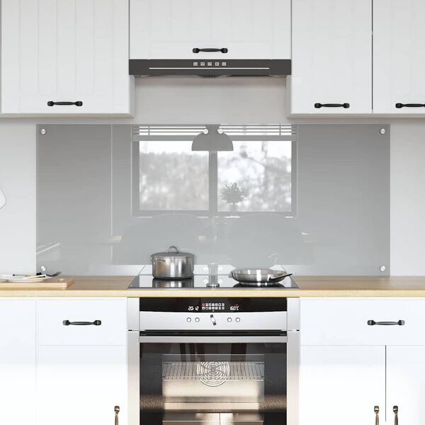 vidaXL Πίσω Πάνελ Κουζίνας 2 pcs Ανοιχτό γκρι 70 x 60 cm