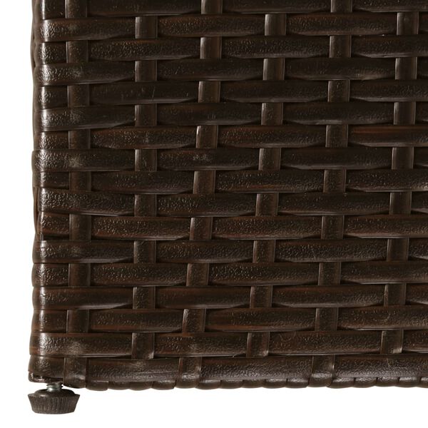 vidaXL Μπαούλο Εξωτερικού Χώρου Καφέ 150x100x100 εκ. Συνθετικό Ρατάν