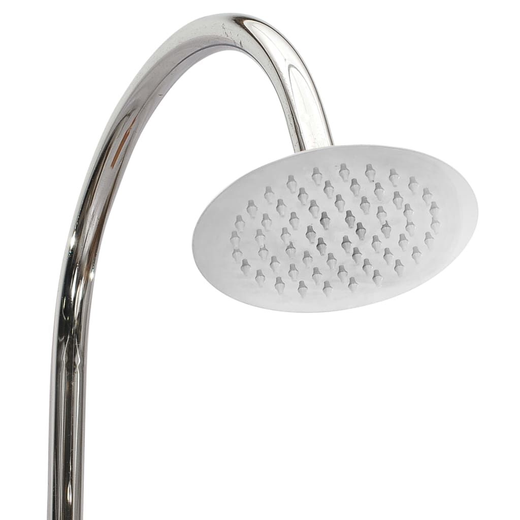 vidaXL Ντουζιέρα Κήπου 75 x 75 x 210 εκ. Μασίφ Ξύλο Teak