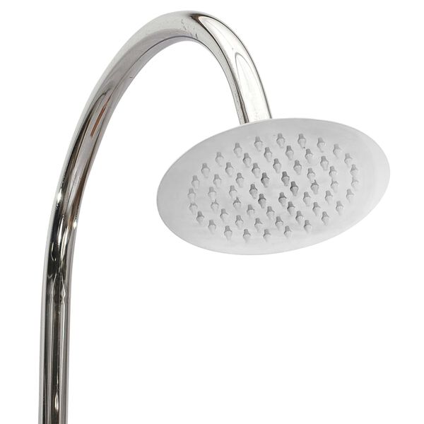 vidaXL Ντουζιέρα Κήπου 75 x 75 x 210 εκ. Μασίφ Ξύλο Teak