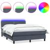 vidaXL &Kappa;&rho;&epsilon;&beta;ά&tau;&iota; Boxspring &mu;&epsilon; &Sigma;&tau;&rho;ώ&mu;&alpha; & LED &Sigma;&kappa;&omicron;ύ&rho;&omicron; &Gamma;&kappa;&rho;&iota; 160x210 &epsilon;&kappa;. &Beta;&epsilon;&lambda;&omicron;ύ&delta;&iota;&nu;&omicron;