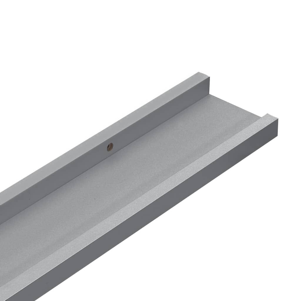 vidaXL Ράφια για Κορνίζες 2 τεμ. Γκρι 60 x 9 x 3 εκ. από MDF