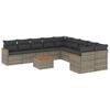 vidaXL Patio Sofa Set 10-&theta;έ&sigma;&iota;&alpha; Grey