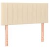 vidaXL Κρεβάτι Boxspring με Στρώμα Κρεμ 80 x 200 εκ. Υφασμάτινο