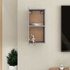 vidaXL Έπιπλο Τηλεόρασης Γκρι Σκυροδ. 30,5x30x60 εκ. από Επεξ. Ξύλο