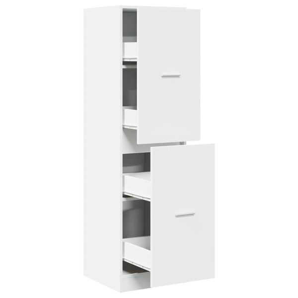vidaXL Συρταριέρα Γενικής Χρήσης Λευκή 40 x 41 x 144,5 εκ. Επεξ. Ξύλο