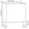 vidaXL Ζαρντινιέρα με Πόδια Σκουριασμ. 30x30x30 εκ. Ατσάλι από Κορτέν