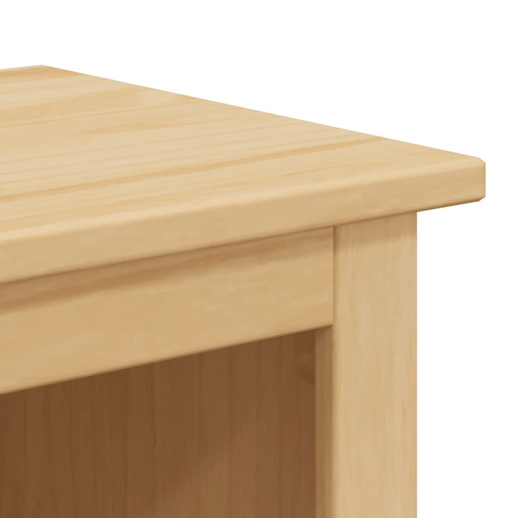vidaXL Ντουλάπι Μπάνιου Corona 70x33x110 εκ. από Μασίφ Ξύλο Πεύκου