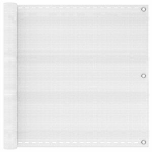 vidaXL &Omicron;&theta;ό&nu;&eta; &Mu;&pi;&alpha;&lambda;&kappa;&omicron;&nu;&iota;&omicron;ύ &Lambda;&epsilon;&upsilon;&kappa;ό 75 x 700 cm HDPE &kappa;&alpha;&iota; &Alpha;&lambda;&omicron;&upsilon;&mu;ί&nu;&iota;&omicron;
