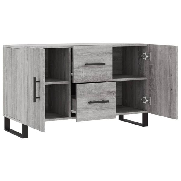 vidaXL Μπουφές Γκρι Sonoma 100 x 36 x 60 εκ. από Επεξεργασμένο Ξύλο