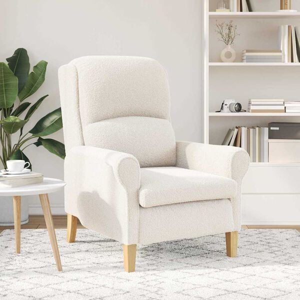vidaXL Πολυθρόνα Κρεμ 76 x 94 x 102 εκ.