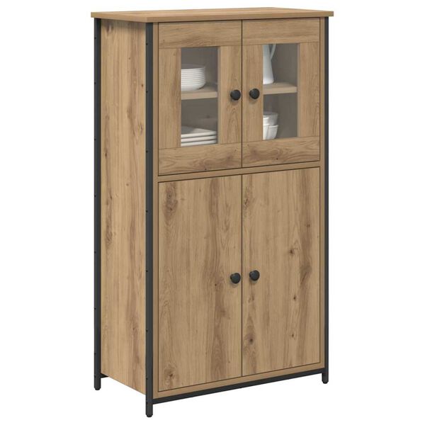 vidaXL Highboard Artisan Oak 62 x 32 x 106,5 &epsilon;&kappa; &Epsilon;&pi;&epsilon;&xi;&epsilon;&rho;&gamma;&alpha;&sigma;&mu;έ&nu;&omicron; &xi;ύ&lambda;&omicron;